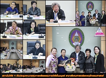 สถาบันวิจัย ฯ
จัดประชุมคณะกรรมการจริยธรรมการวิจัยในมนุษย์
สาขาสังคมศาสตร์และพฤติกรรมศาสตร์
