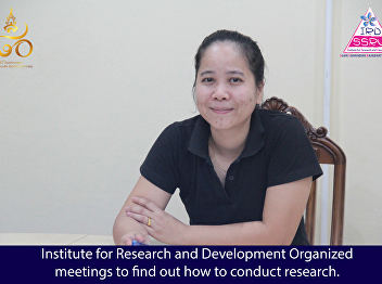 Institute for Research and Development
Organized meetings to find out how to
conduct research.