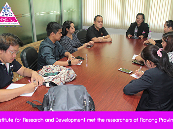 Institute for Research and Development
met the researchers at Ranong Province