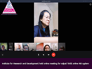 Institute for Research and Development
held online meeting for adjust 100%
online RIS system