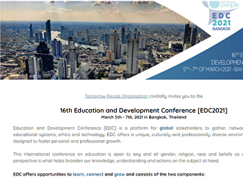 16th Education and Development
Conference